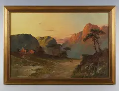 Francis E. Jamieson, Highland loch scenes, a pair, oil on canvas