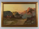 Francis E. Jamieson, Highland loch scenes, a pair, oil on canvas