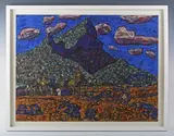 Vincent Bioulès, Mountainous landscape, 2012, pastel and gouache