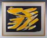 William Gear, Composition in yellow, gouache