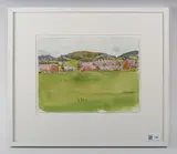 Danny Markey, Housing Estate, Caerphilly II, 2012, watercolour