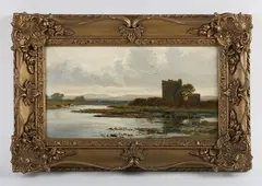 William Beattie-Brown, Thrieve Castle, Dumfriesshire, 1876, oil on board