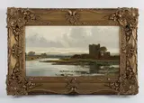 William Beattie-Brown, Thrieve Castle, Dumfriesshire, 1876, oil on board