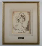 William Orpen, Miss Lottie Venne', pen, ink