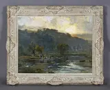 Bertram Priestman, Evening in Wharfedale, 1917, oil on canvas