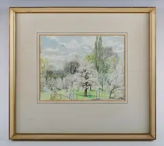 Stanley Roy Badmin, Spring Study, 1956, watercolour