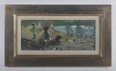 Richard Pikesley, St Lunaire, Late Afternoon, oil on board