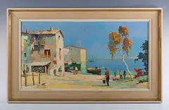 Cecil Rochfort D'Oyly-John, Cassis, near St Tropez, South of France, oil on canvas