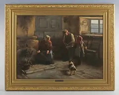 Henry John Dobson, The Last Bawbee, oil on canvas