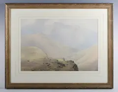 Delmar Harmood Banner, High Stile and Red Pike, Buttermere, watercolour