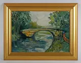 Lawrence James Isherwood, Brig O’ Turk, oil on board