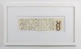 Terry Frost, Mae West corset Christmas card (1972), handmade Christmas card, sent to sculptor Denis Mitchell and his family