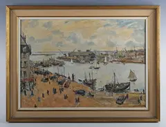 John Alford, Cherbourg, oil on canvas