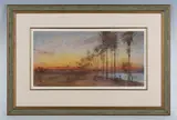 Albert Goodwin, Egyptian landscape, pastel