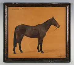 F. M. Hollams, Duchess of Rheims’: study of a chestnut mare, oil on board