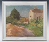 Gilbert Solomon, Fox Hall, Charlton, Sussex, oil on canvas