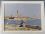 Ivan M . Penteshin, Leningrad in Spring, 1981, oil on canvas