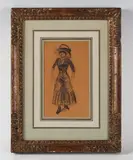 William James Glackens, Study of a woman walking
