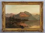 Alfred de Breanski, Kilchurn, N.B., oil on canvas