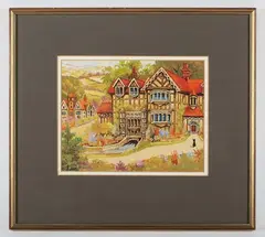 Louis Wain, The Knapsbury Cat, watercolour and bodycolour