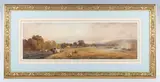 Robert Thorne Waite, Autumn Ploughing, Steyning, Sussex, watercolour