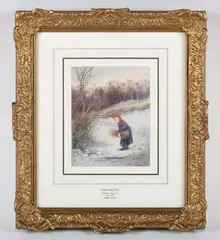 Alice Squire, Gathering Fuel, 1880, watercolour
