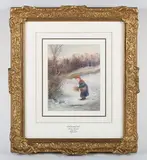 Alice Squire, Gathering Fuel, 1880, watercolour