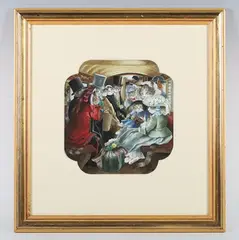 Susan Herbert, Omnibus Life in London (William Maw Egley), watercolour and bodycolour