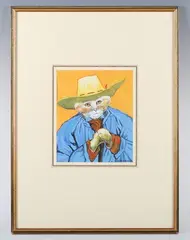 Susan Herbert, Old Man - Van Gogh, gouache