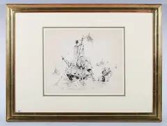 Frederick Rowland Emett, Galleons a Speciality. I’ve a feeling we’re getting warmer..., pen and ink