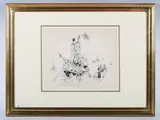Frederick Rowland Emett, Galleons a Speciality. I’ve a feeling we’re getting warmer..., pen and ink