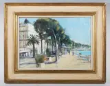 Clive McCartney, The Carlton, Cannes, acrylic on board
