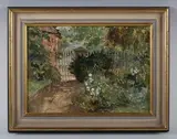 Kathleen L. Wigglesworth, The Garden Gate, oil on canvas