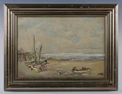 Rowland Suddaby, Low Tide, Maldon, Essex, oil on canvas