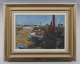 Ken Howard, St Aubins, Jersey, oil on board