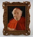Otto Eichinger, The Manuscript’: portrait of a cardinal, oil on board