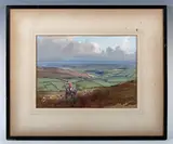 Lionel Edwards, The Devon & Somerset Hounds, watercolour and gouache