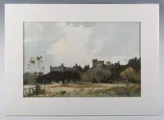 Edward Wesson, Arundel Castle, watercolour