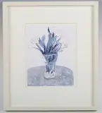 Patrick Procktor, Still Life with Tulips in a Vase, 20th century watercolour with ink