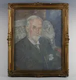 Robert Richmond Campbell, Portrait of an elderly gentleman (D.J. Sproat); Portrait of his wife, a pair, 1930, oil on canvas