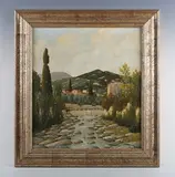 Giacomo Delcroix, Italianate river scene