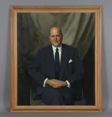 Herbert James Gunn, Portrait of Sir Geoffrey Kitchen, oil on canvas
