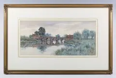 Robert Winchester Fraser, New Bridge, watercolour