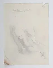 Ruskin Spear, Nude female torso, pencil