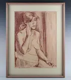 Eric James Mellon, Seated female nude