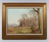 John Caesar-Smith, A Lane in Surrey, oil on canvas