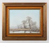 John Caesar-Smith, River Bank'; 'House amongst the Trees', a pair, oil on canvas-board