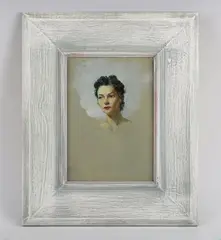 Vernon Ward, Victoria’: head study of a lady, oil on canvas-board