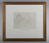 Joseph Noel Paton, Lear Act V Sc. III, pencil drawing