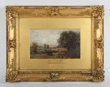 Going to the Meet’; ‘Full Cry’, a pair by Richard Gay Somerset, oil on board, sold Feb 2026